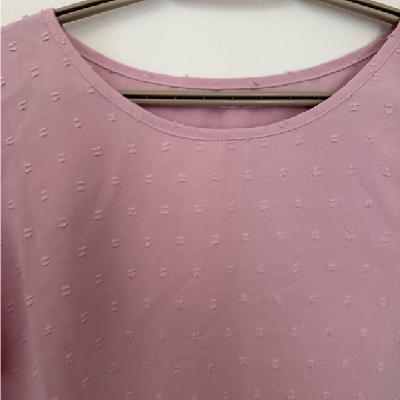 SHEIN Light Pink Ruffle Sleeve Top - Picture 3 of 6